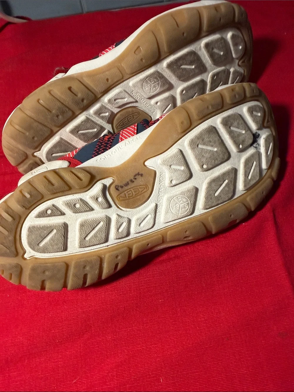 Keen Kids Navy and Red Quick-Dry Water Sandals